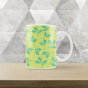 Caneca Branca Floral XX