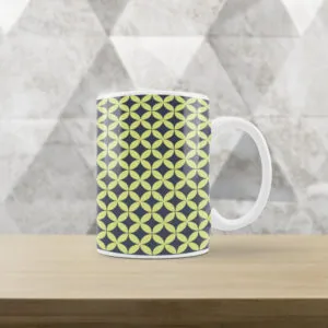 Caneca Branca com estampa Geométrica I