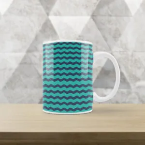 Caneca Branca com estampa Geométrica II