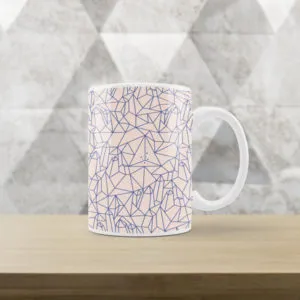 Caneca Branca com estampa Geométrica V