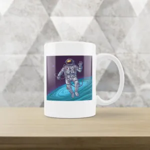 Caneca Branca Astronauta