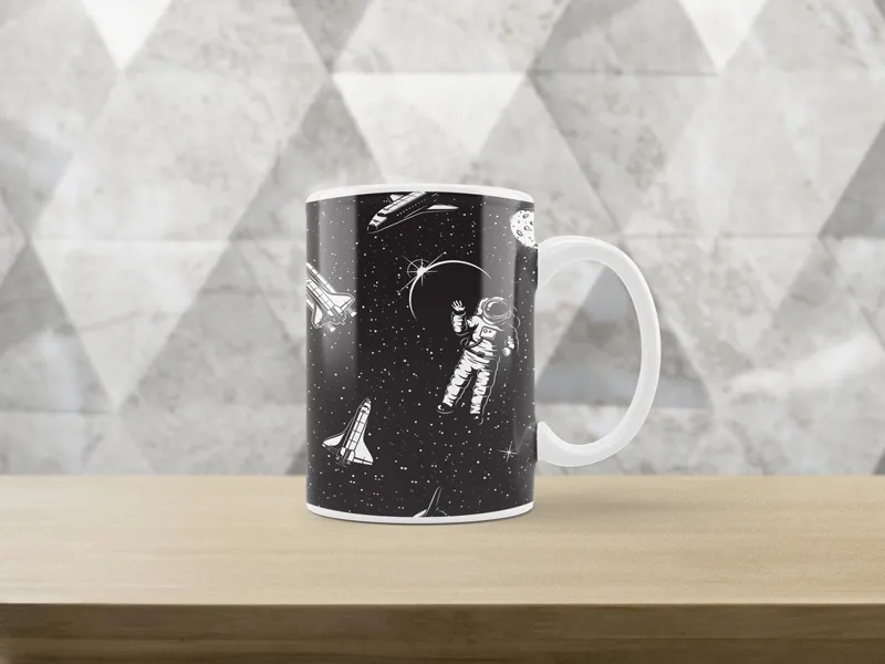 Caneca Branca Espacial I
