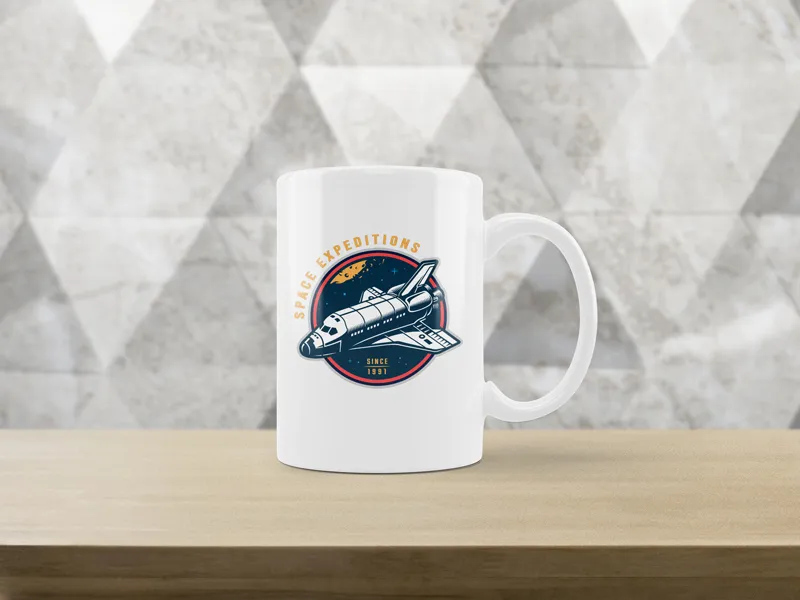 Caneca Branca Space Expeditions