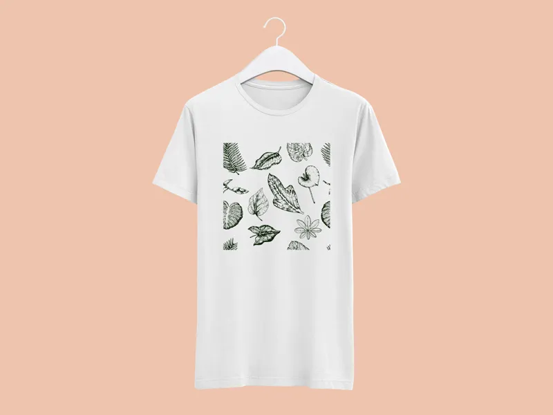 Camiseta Branca Floral VII