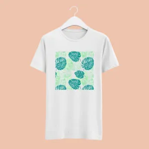 Camiseta Branca  Floral X