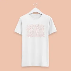 Camiseta Branca  Floral XXI