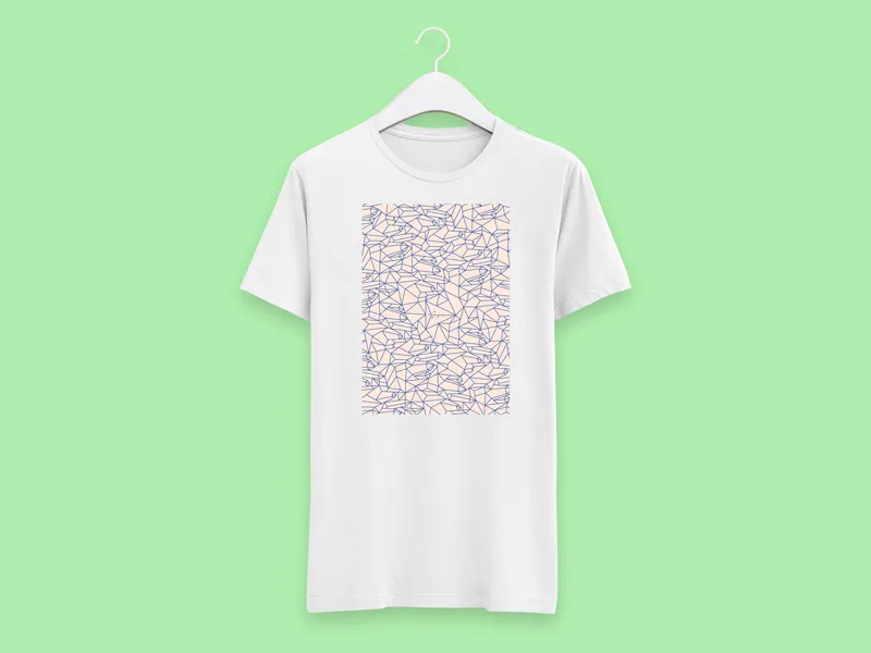 Camiseta Branca Geometrics I