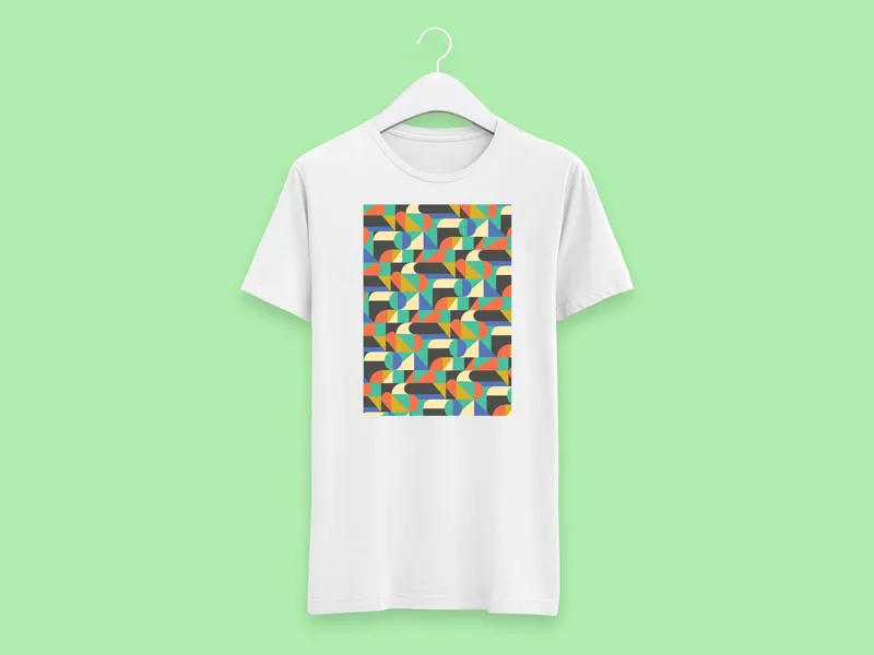 Camiseta Branca Geometrics III