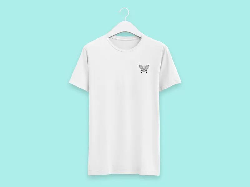 Camiseta Branca Butterfly V