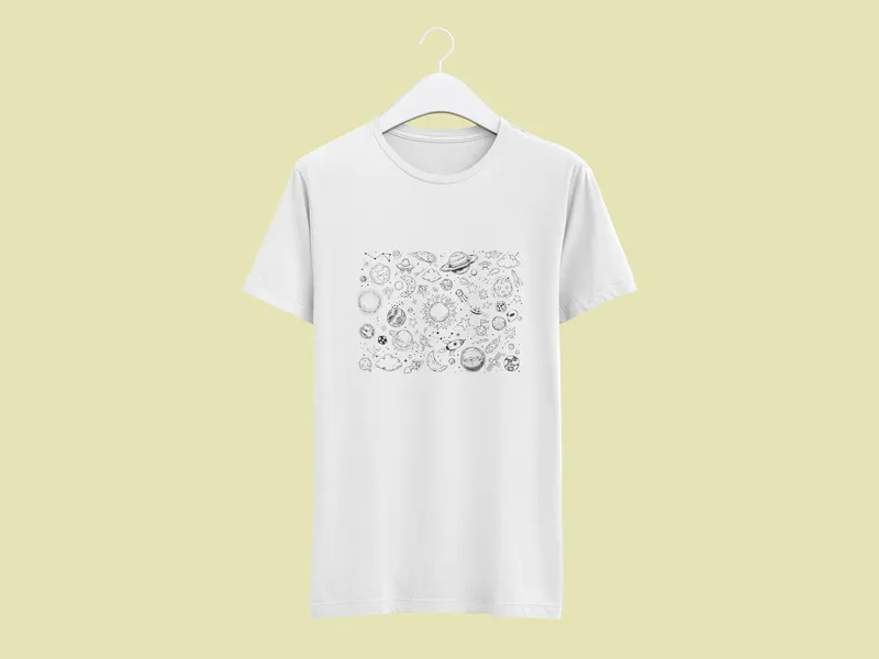 Camiseta Branca Espacial II
