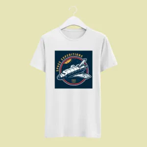 Camiseta Branca Space Expeditions
