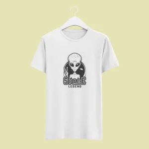 Camiseta Branca Space Legend