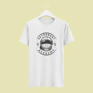 Camiseta Branca Astronaut Academy
