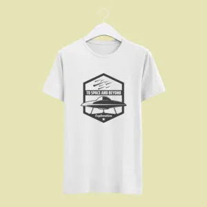 Camiseta Branca Space And Beyond