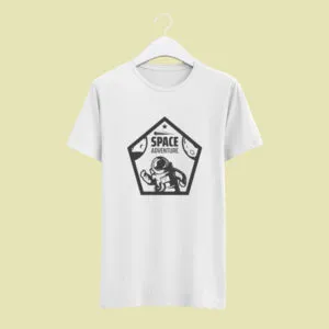 Camiseta Branca Space Adventure