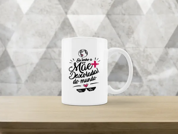 Caneca Mãe mais descolada do mundo