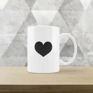 Caneca Coração Simples
