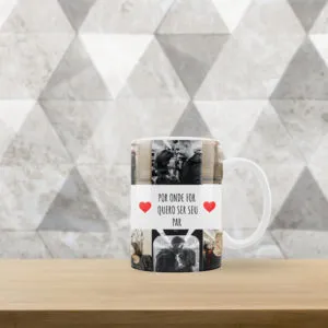 Caneca Por Onde For Personalizada com Fotos