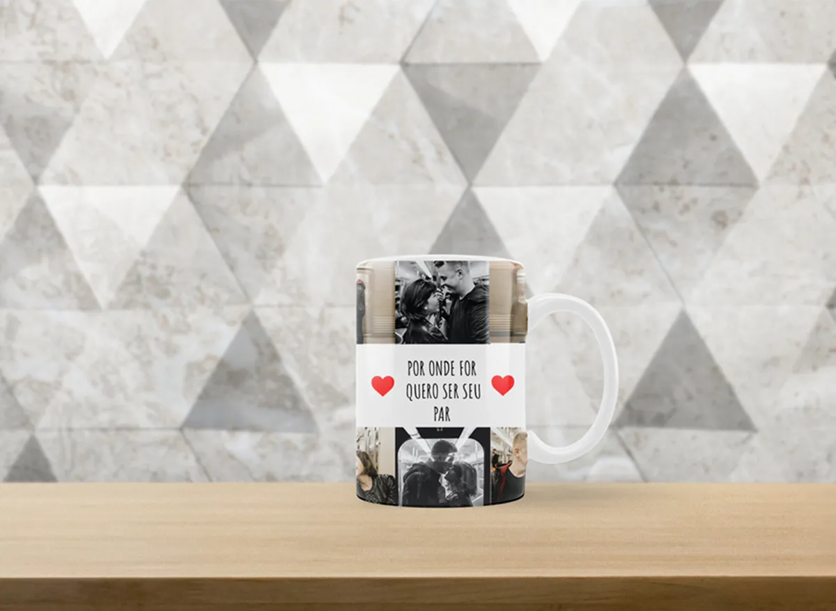 Caneca Por Onde For Personalizada com Fotos